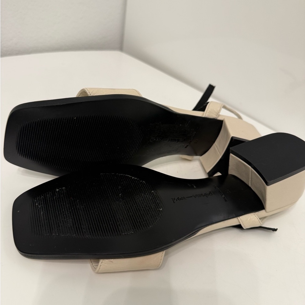 NWOT PALOMA WOOL Margaret Block Heel Sandal in Black size 39 - Picture 7 of 7